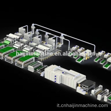 Linea di produzione in stile TLD-250 per cotone di seta